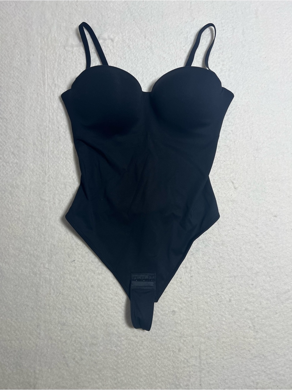 She’s Waisted Black Seamless Shapewear Bodysuit with Built-In Cups